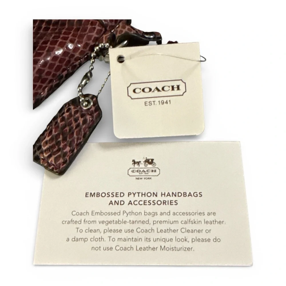 Coach Soho Embossed Python Wristlet - Picture 5 of 6